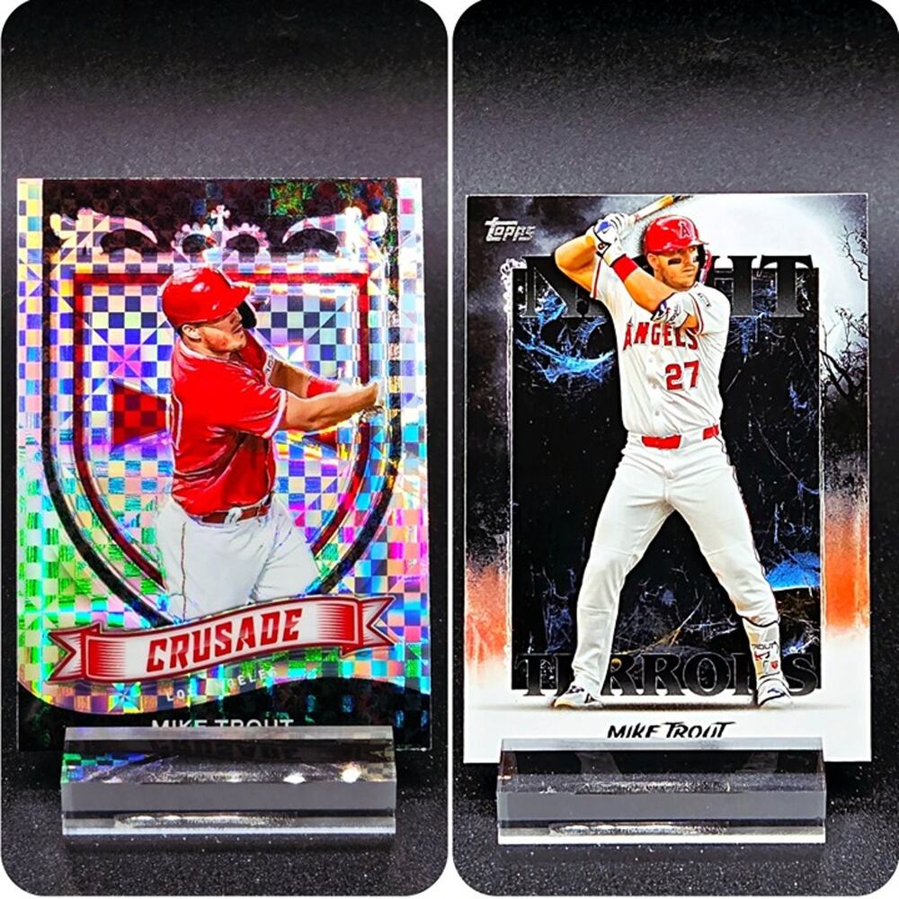 Mike Trout Night Terrors Building Blocks Prizm Los Angeles Angels Star